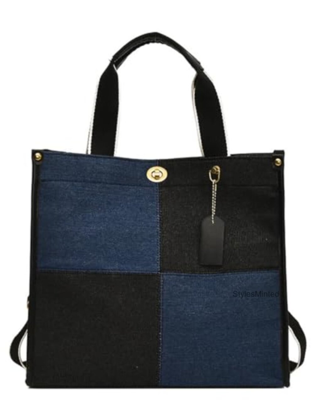 Denim Canvas Tote Bag Large Hobo Shoulder Bag Work Travel College Casual